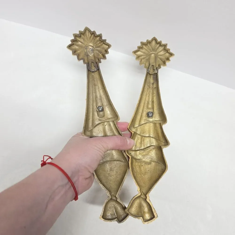Vintage Hollywood Regency Brass Wall Candle Holder 12